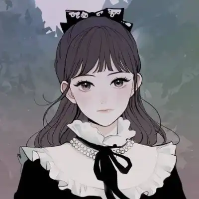 一组唯美卡通少女人物插画作者i微信头像我要个性网