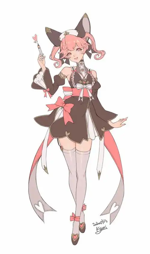 cg原画插画教程韩国画师笔下的甜系少女