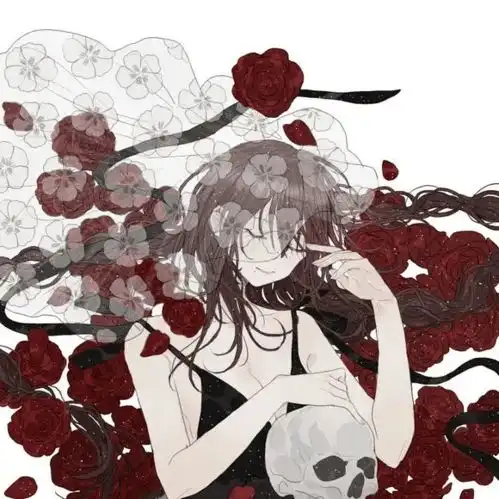 微微丧系动漫闺蜜头像