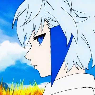 蓝色高冷系男生头像动漫