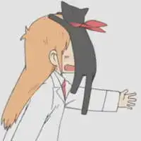 手绘版漫画头像大眼萌妹子你问幸福是什么