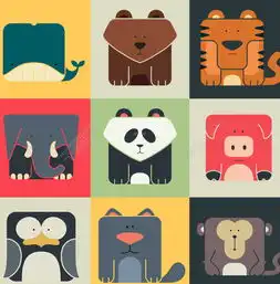 方形动物图标矢量图免费下载ai格式编号19348204千图网