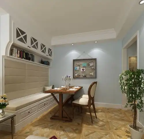 80㎡美式经典二居装修案例效果图土巴兔装修网