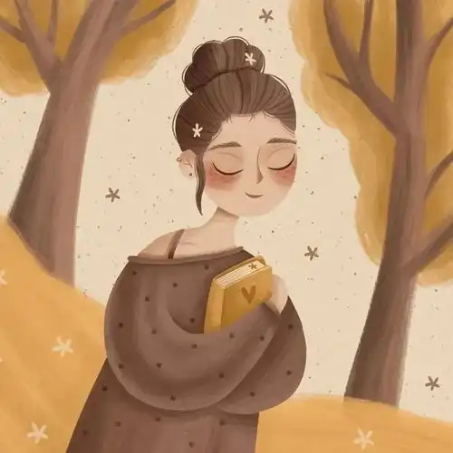 2022年单人头像清新女生插画头像