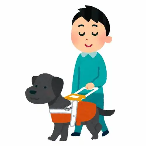 导盲犬遛狗牵绳咬伤抓伤养猫养狗的人卡通插画免扣素材手绘png291职业社会职场生活