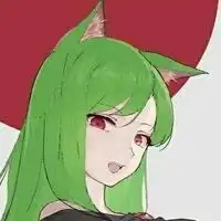 qq头像女绿色系动漫