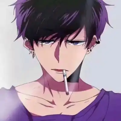 头像男生帅气动漫蓝色系