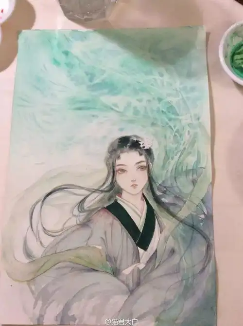 把美人画成了诗,她画笔下的世界美的不像话