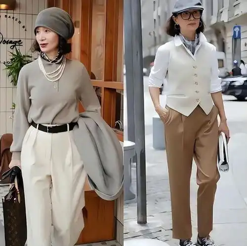 中年女人少穿紧身裤,显胖又老土选这3条裤子舒适得体