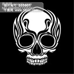 骷髅图腾矢量模板免费下载eps格式编号555901千图网