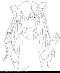 求几张简单好看的漫画人物,最好是女生,线条明显的,容易画的,谢谢了