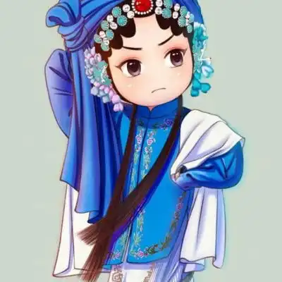 京剧头像女动漫国粹京剧旦角卡通人物头像图片
