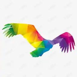 红色系飞鸟几何剪影图形素材图片免费下载高清psd千库网图片编号9415243