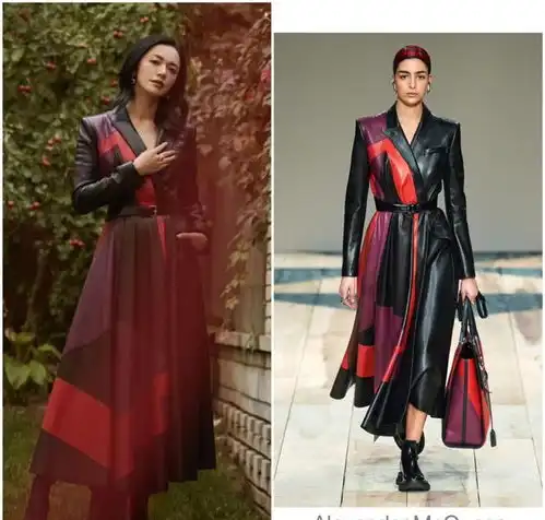 姚晨穿风衣自带女王范,几种搭配思解锁高级造型,太飒了