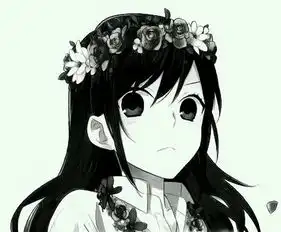 女头像动漫黑色系戴口罩