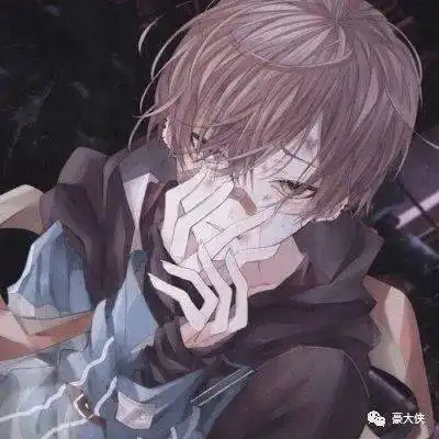 男头像黑色系高冷动漫男