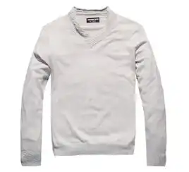 sportica斯波帝卡2012秋季新品秋装男士纯色v领针织衫男毛衣11162225