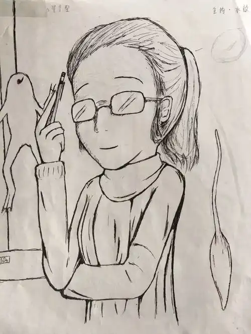 和谐校园快来认领你的老师丽中举行画出我心中的好老师漫画大赛