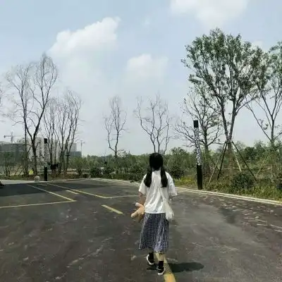 女生背影风景头像小清新,对你说的情话我全都收回