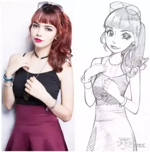 从照片到卡通绘画,艺术家教你学画画