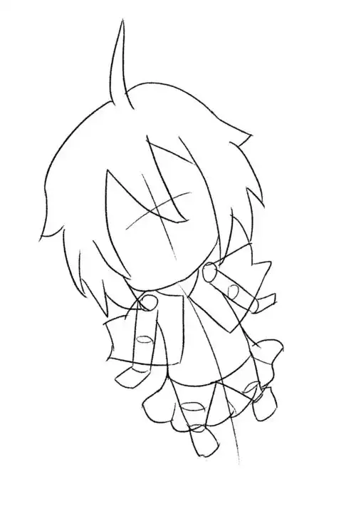 漫画绘制线稿图1萌萌小女孩篇