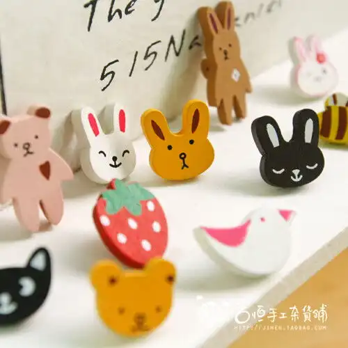 吉恒手工diy拼布材料辅料日单木扣卡通木质堆糖,美好生活研究所