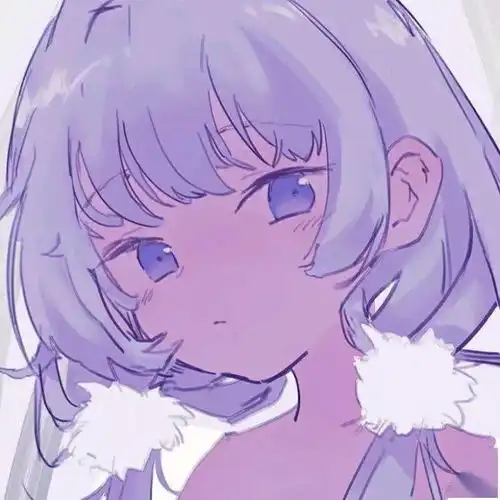 头像女生紫色系动漫女生