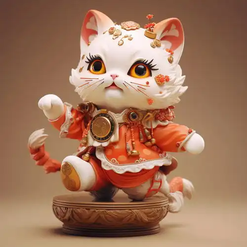 3d卡通喜庆招财猫素材图片海报设计下载请至来源处