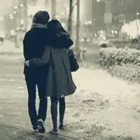 情侣头像黑色系背影章子