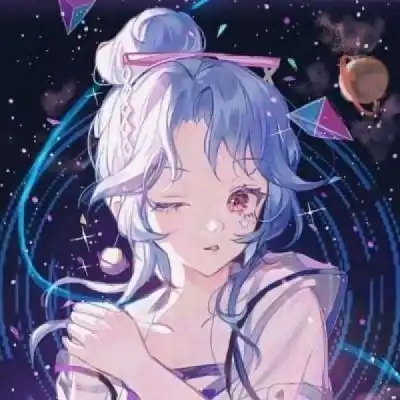 黑色系列闺蜜头像女生二人动漫黑白