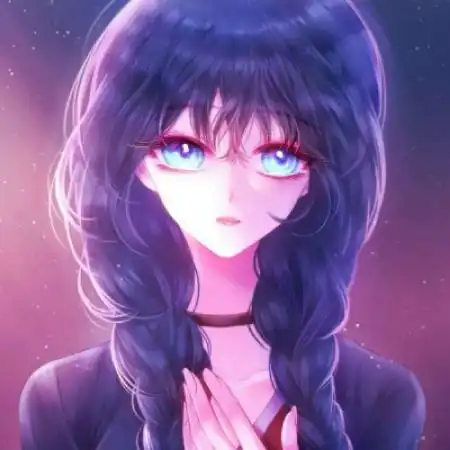 高清伤感卡通女生头像只欠自己一个开心的模样