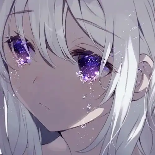 哭泣动漫女生头像