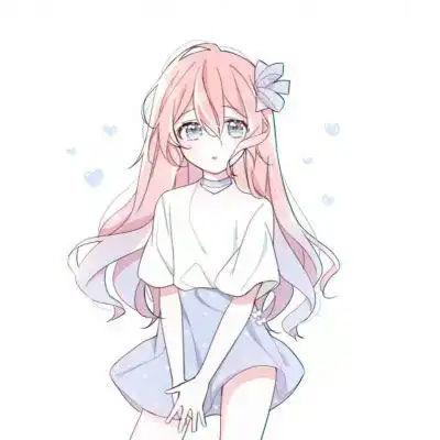 可爱唯美动漫女生头像长发漂亮的二次元女孩图片