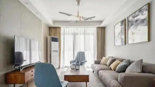 108㎡现代风格,海白色系的简约,温馨而舒适的惬意生活