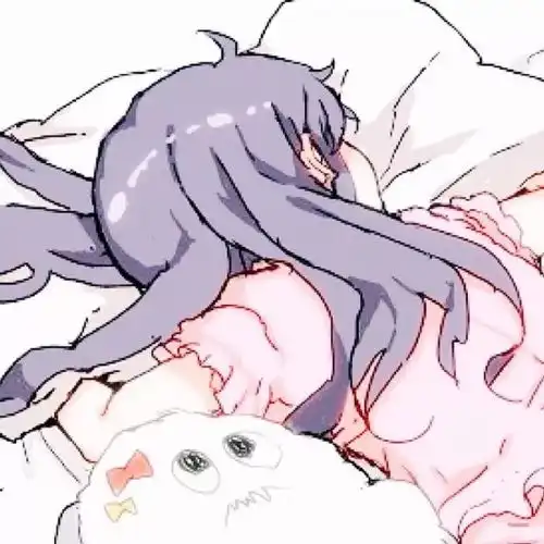 卡通摸头情侣头像动漫女