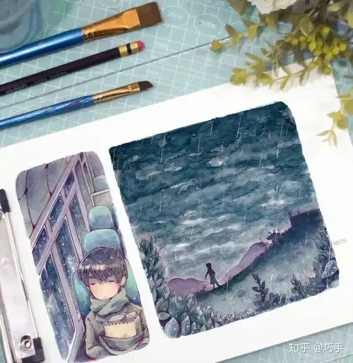 高手这是高手这一款治愈系手绘插画,你值得收藏