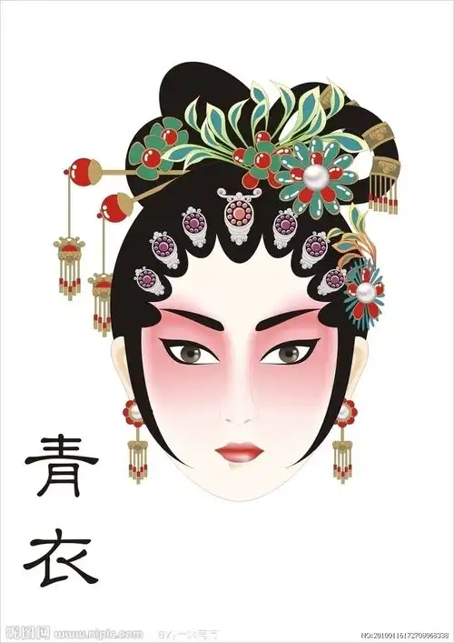 青衣脸谱