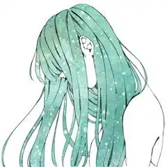 蓝紫色系闺蜜头像动漫女