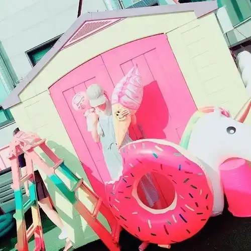 全是粉色小仙女们最爱逛的商场终于诞生,连美食都是粉色的,炸裂少女心