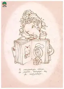 乌克兰漫画家的一组精致的萌系手绘卡通人物图片