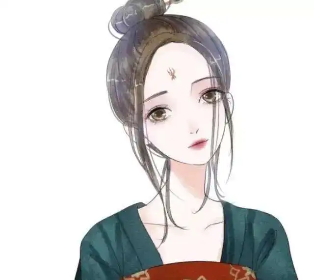 画q版萌系小女孩古风头