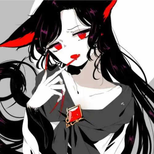 求两组闺蜜女卡通暗黑系列的图片