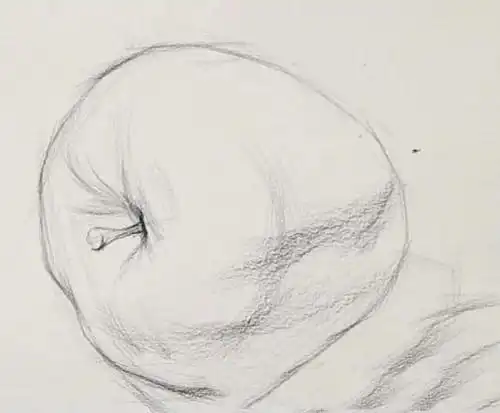素描苹果的画法
