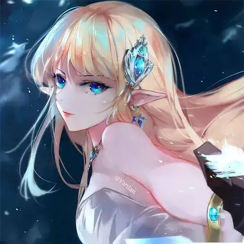 白色系女头像温柔动漫女