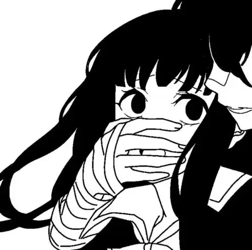 最近爱上了这种黑白系动漫情头