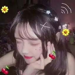 可爱涂鸦女生头像少女心系列女头