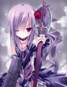 紫色系女生可爱头像少女