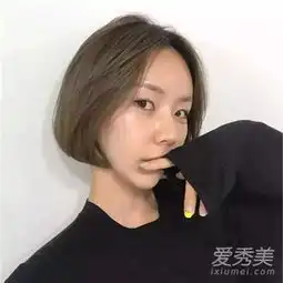 粉红系头像真人短发