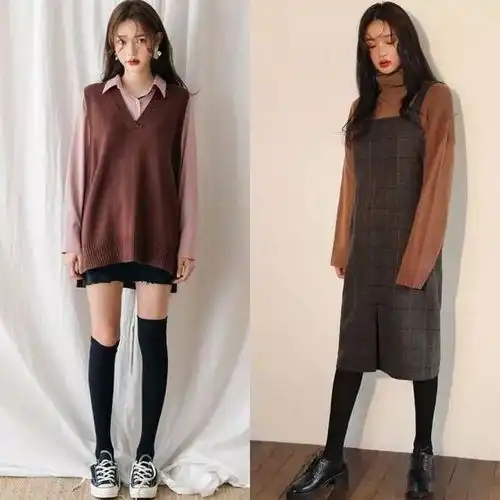 谁说秋冬天不好搭18套韩系气质秋冬穿搭时髦的很chic