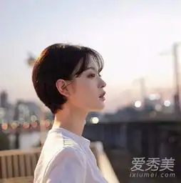 短发2018可爱发型图片线条感发色是亮点